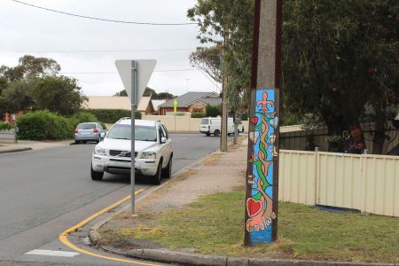 Stobie Pole Art in Goolwa