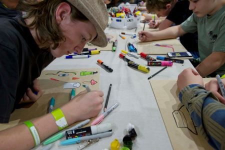 Youth Aerosol Art activity