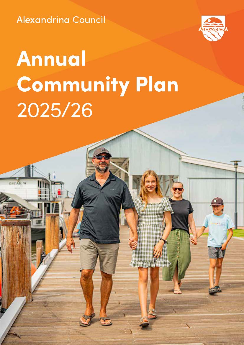 Front cover of the Annual Community Plan 2025/26