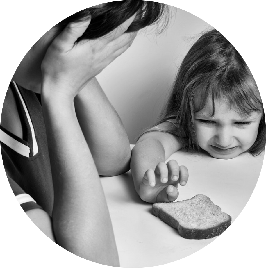 child going hungry