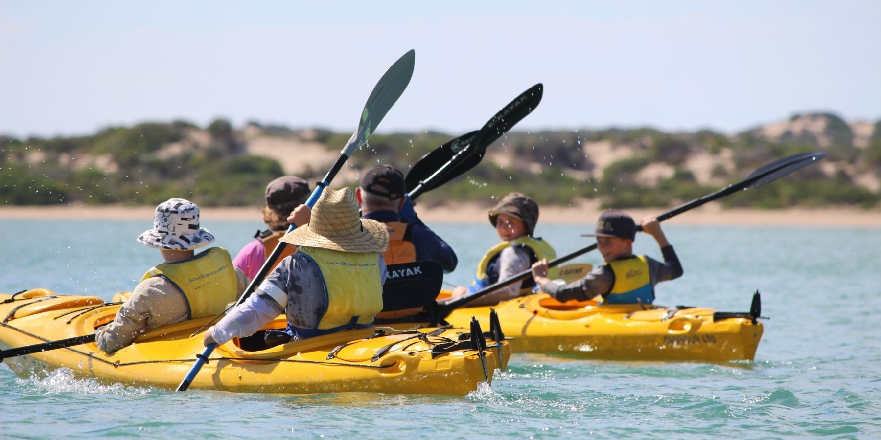 Image of canoes on the Coorong