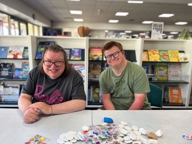 Rebecca and Kym at the Goolwa Library