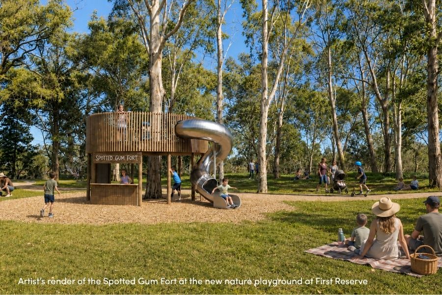 Artist Render - First Reserve play equipment