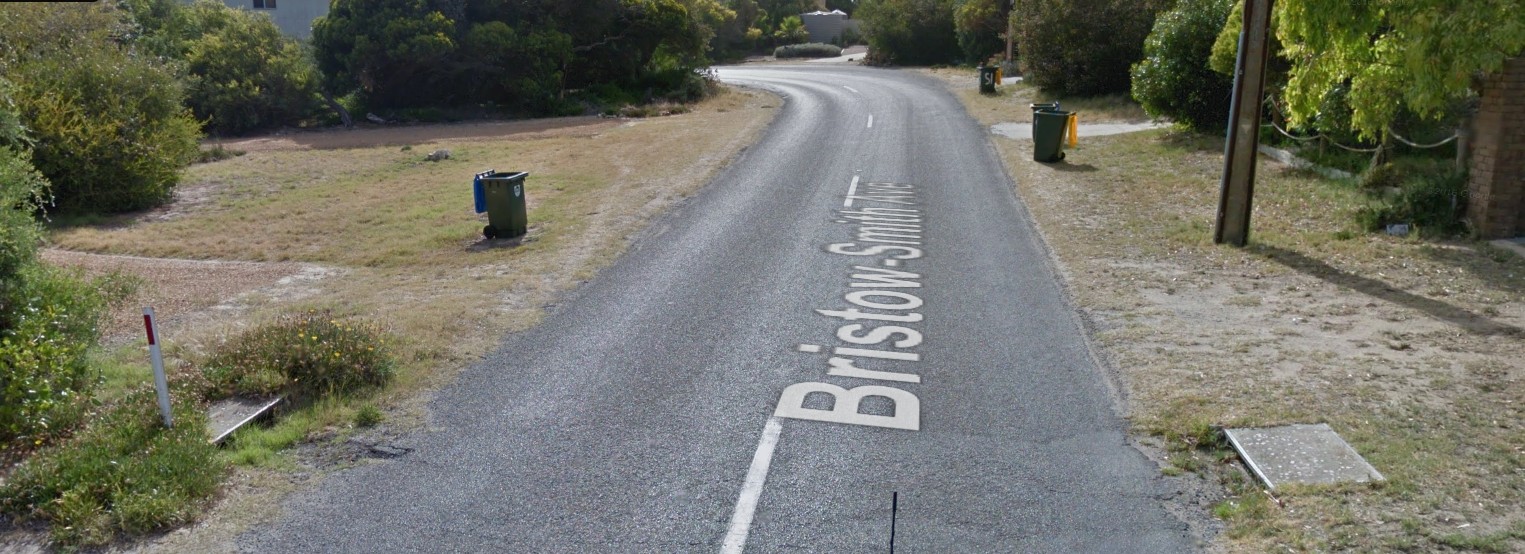 Google street view image of Map showing site of Bristow Smith Avenue, Stormwater Remediation site.