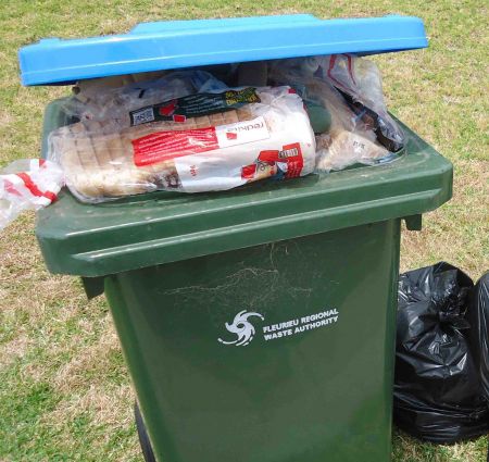 Full Blue Bin