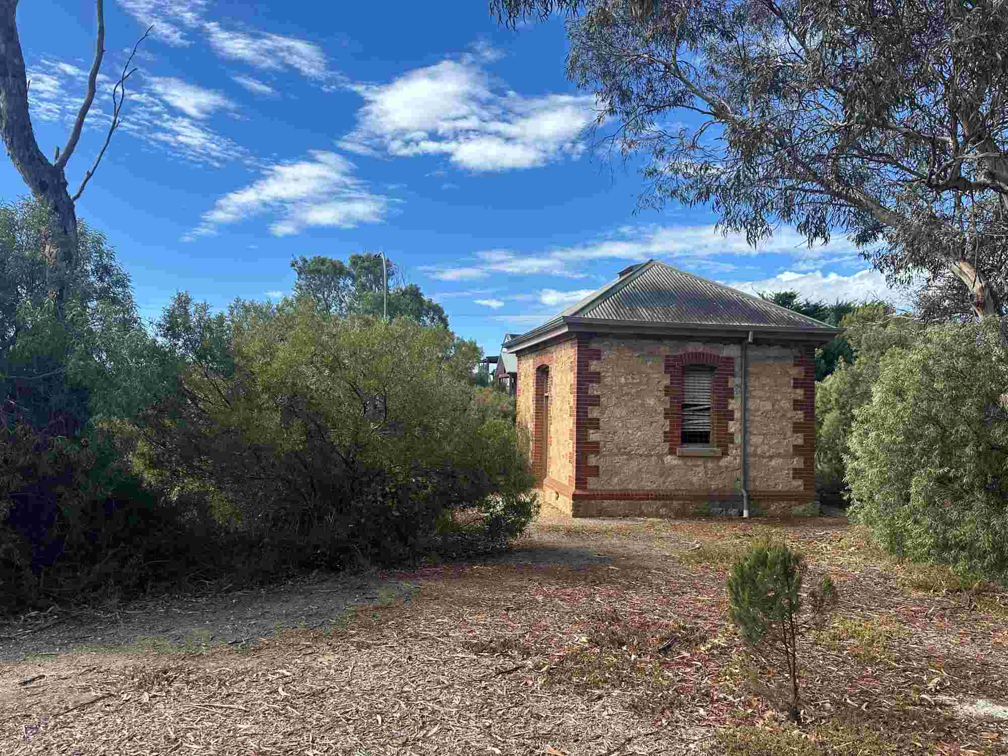 Historic building, the morgue, in Jekejere Park