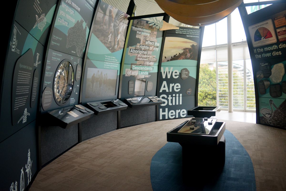 Yuntulun Ku Li-War exhibition Goolwa Wharf