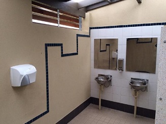 Inside Toilet Block