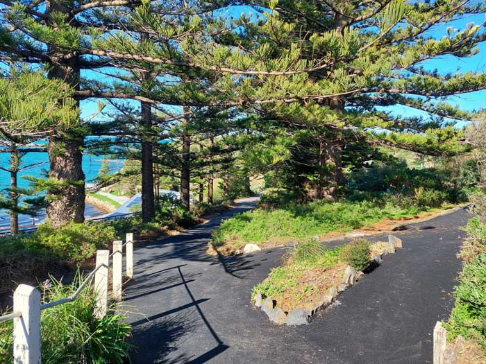 New pathway at the Soldiers Memorial Gardens in Port Elliot