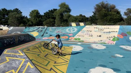 Photo of child playing at the Goowla Skate Park
