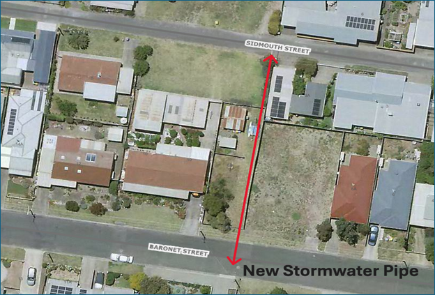 Map of stormwater works